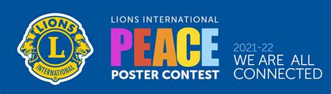 The 2021 22 Peace Poster Contest Lexington Park Lions Club