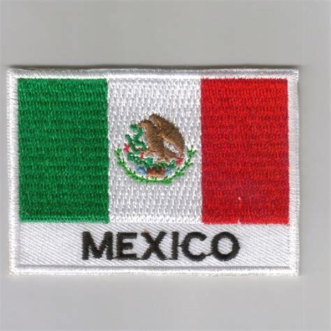 Mexico Embroidered Patches Country Flag Mexico Patches Iron On