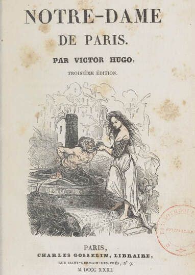 Notre Dame De Paris 1831 Hugo Book Historical Fiction Books Poetry Book Cover