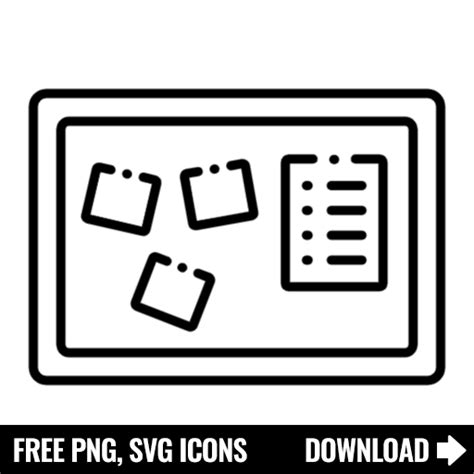 Free Bulletin Board Svg Png Icon Symbol Download Image
