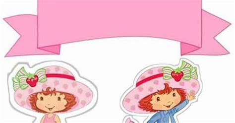 Strawberry Shortcake Free Printable Cake Toppers Oh My Fiesta In