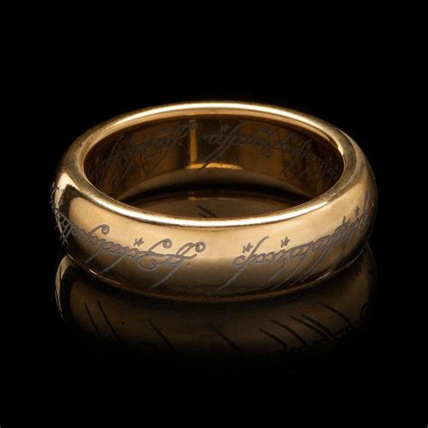 The Lord Of The Rings The One Ring Official Tungsten Replica Yellow