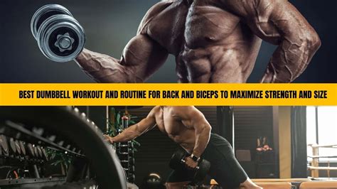 Best Back And Bicep Dumbbell Workout For Ultimate Growth