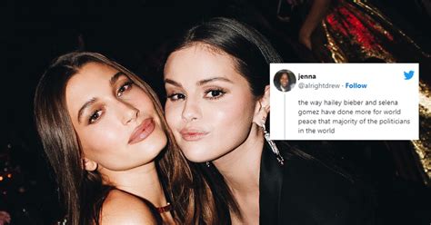 the photos of selena gomez and hailey bieber made the best memes