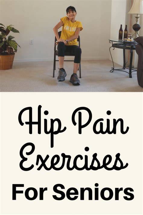 Minute Hip Pain Exercises For Seniors Fitness With Cindy