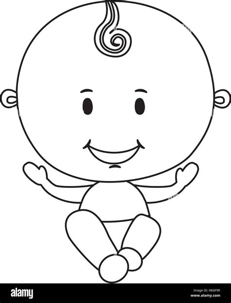 Cute Baby Boy Icon Image Vector Illustration Design Stock Vector Image