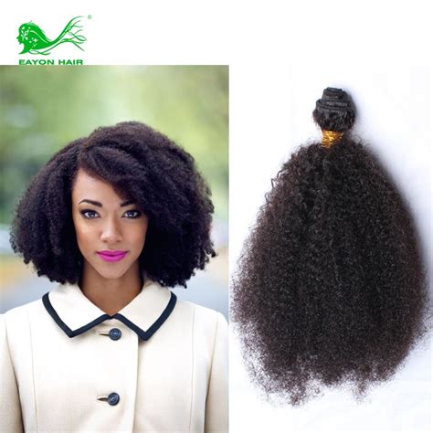 Brazilian Afro Kinky Curly Human Hair Extensions Virgin Hair Kinky