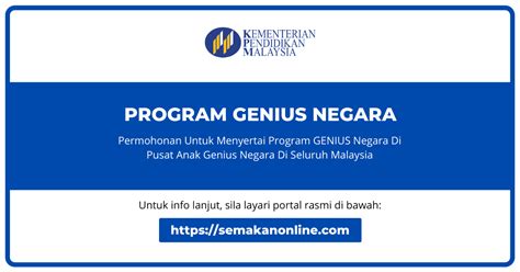 Untuk permohonan kpm bagi bulan januari, julai atau oktober 2021. Permohonan Program GENIUS Negara KPM Untuk Anak Bawah 4 Tahun