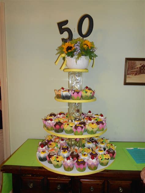 50th Birthday Cupcakes