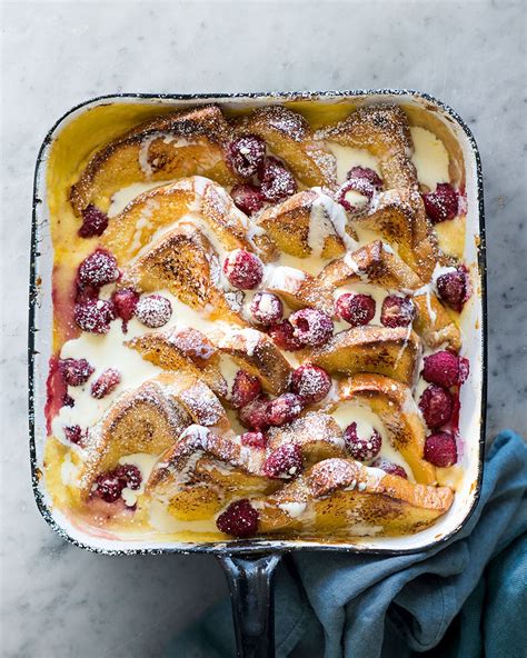 Lemon And Raspberry Bread And Butter Pudding Recipe Delicious Magazine