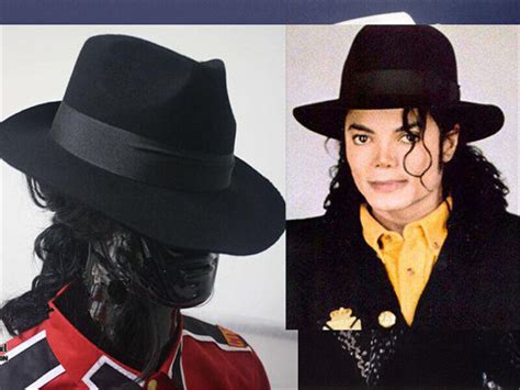 Mj Michael Jackson Black Wool Fedora Cap Classic Hat Collection Men Ebay