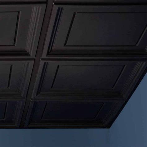 Usg ceiling tiles 2×4 2. Genesis Ceiling Tile 2x2 Icon Coffer in Black | Black ...