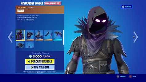 New Nevermore Bundle In Fortnite Raven And Ravage 🦇 Youtube