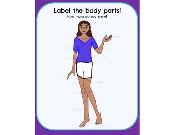 Consist of head and body movements. Body Parts Printables - Labeling Body Parts Worksheet by ...