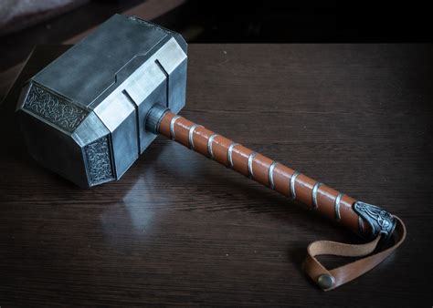 Thor Hammer Hammer Of Thor Cosplay Prop Life Size Etsy Thors Hammer