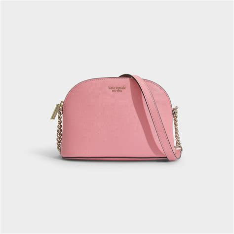 Kate Spade Sylvia Small Dome Crossbody Bag In Pink Leather In Pink Lyst
