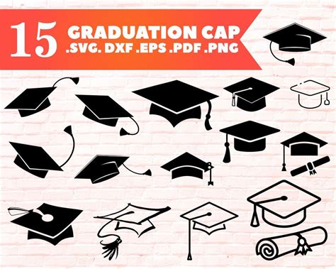 Graduation Cap Svg Square Academic Cap Svg Tassel Svg Graduation Hat