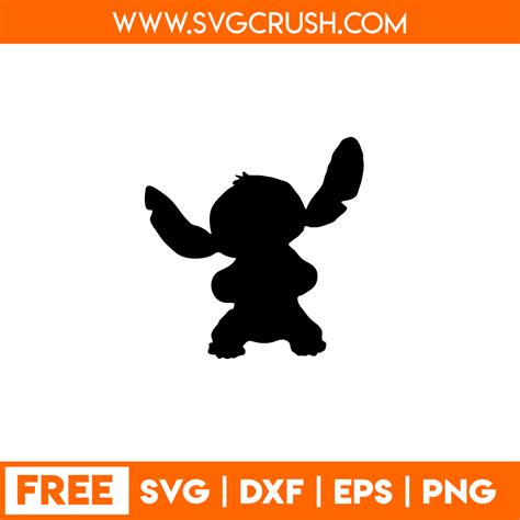 Stitch Silhouette Svg Free 585 Svg File For Diy Machine Best Free