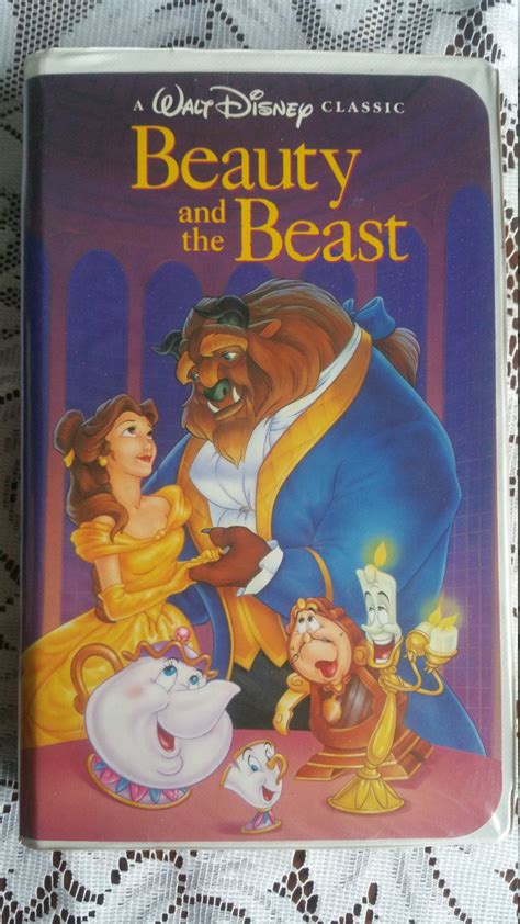 1992 Vintage Beauty And The Beast Vhs Black Label Classic The Etsy