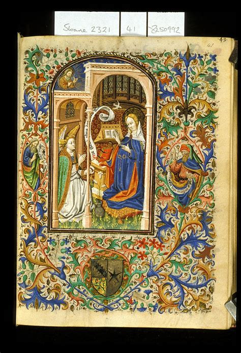 Annunciation Illuminated Manuscript Library Catalog British Library