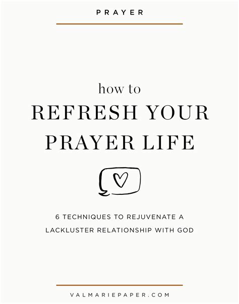 Refresh Your Prayer Life Val Marie Paper Val Marie Paper