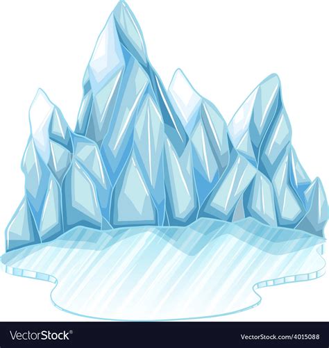 Frozen Ice Royalty Free Vector Image Vectorstock