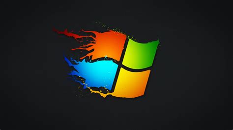 Windows Splash Colors Icon Wallpaper 3840 X 2160 Dark Mode