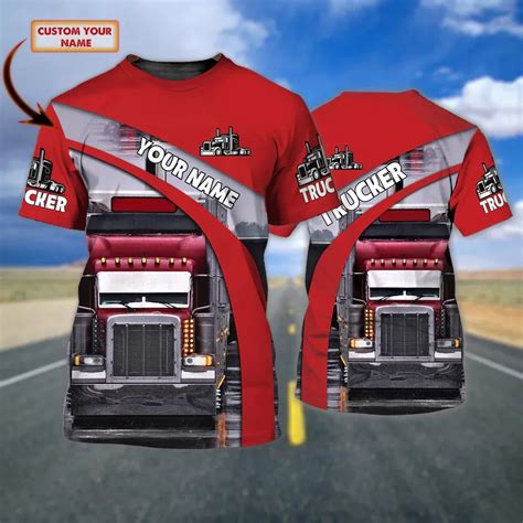 Plstar Cosmos Summer Men S T Shirt Customized Red Truck 3d Printed T Shirt Unisex Casual