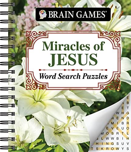 Brain Games Miracles Of Jesus Word Search Puzzles Brain Games