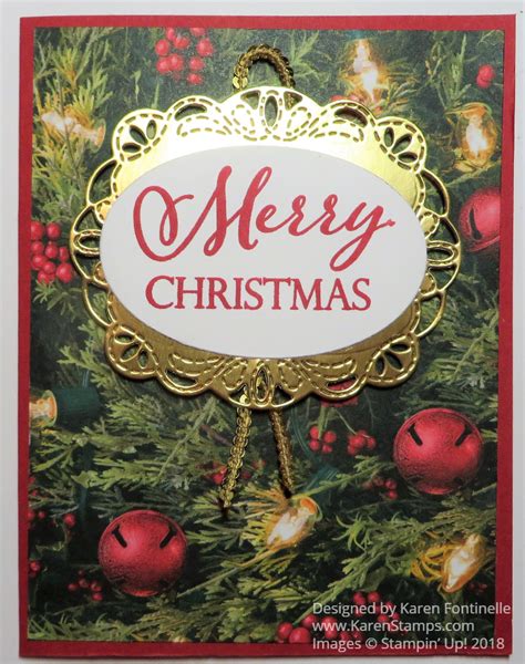We know that you have already bought the christmas card and are ready with pen waiting to write the merry christmas wishes. All Is Bright Merry Christmas Card | Stamping With Karen