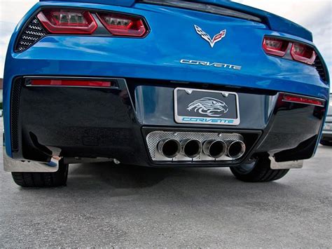 2014 2019 C7 Corvette Stingray Perforated Exhaust Filler Panel