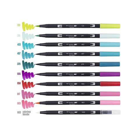 Tombow Dual Brush Pens Colour Set Tropical Palette Canvazo