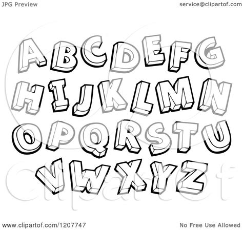 Free Alphabet Clipart Black And White 10 Free Cliparts Download