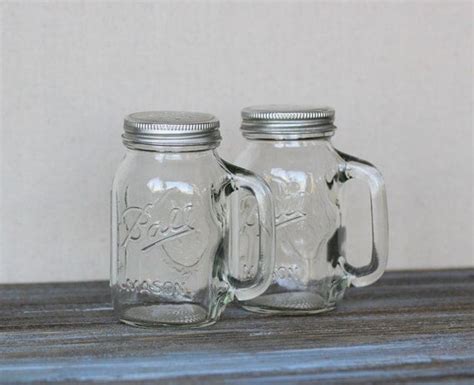 Items Similar To Ball Mason Jar Salt And Pepper Shakers On Etsy