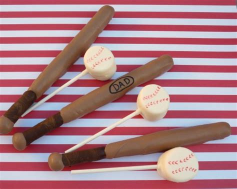 Baseball And Baseball Bat Treats Edible Crafts