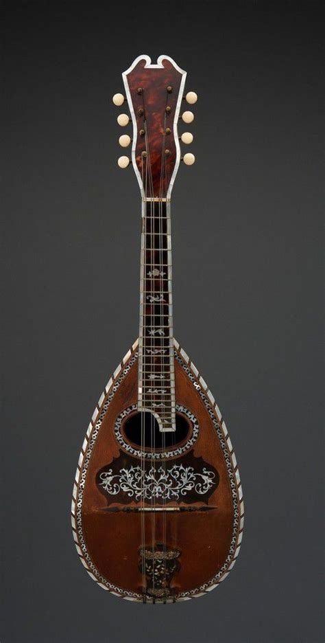 Stridente Italian Mandolin Inlaid With Mother Of Pearl 1920 Musical