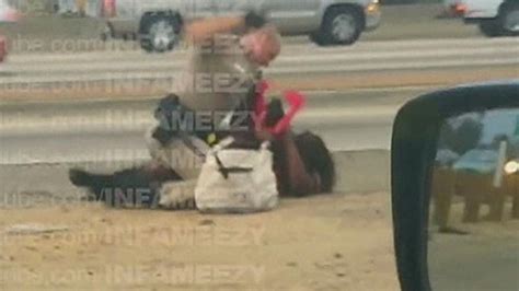 Video Shows Officer Punching Woman On La Freeway Fox News