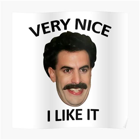 Borat Funny Quote Posters Redbubble