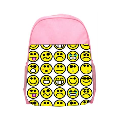 Accessory Avenue Bookbag Emoji Emojis Print Girls Kids Pre School