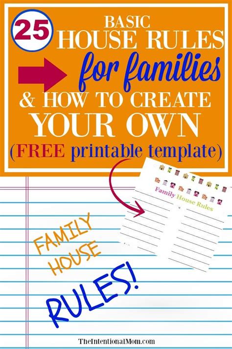 25 Basic House Rules For Families & How to Create Your Own ...