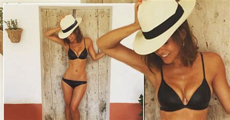 Myleene Klass Shows Off Jaw Droppingly Toned Abs And Slim Waist In