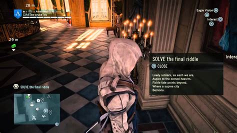 Assassin S Creed Unity First Riddle Youtube