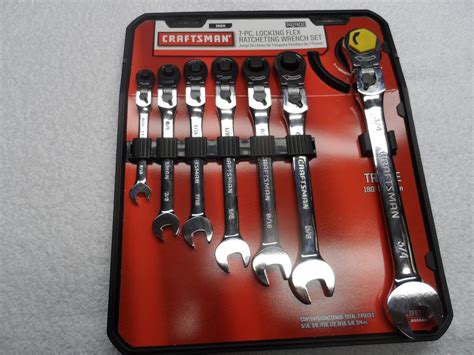 Craftsman Standard Sae Locking Head Flex Ratcheting Wrench Set Part