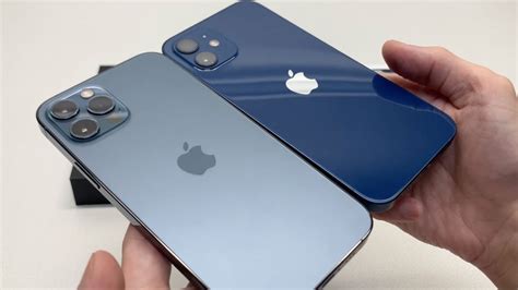 Iphone 12 Blue And Iphone 12 Pro Pacific Blue Colors Comparison Youtube