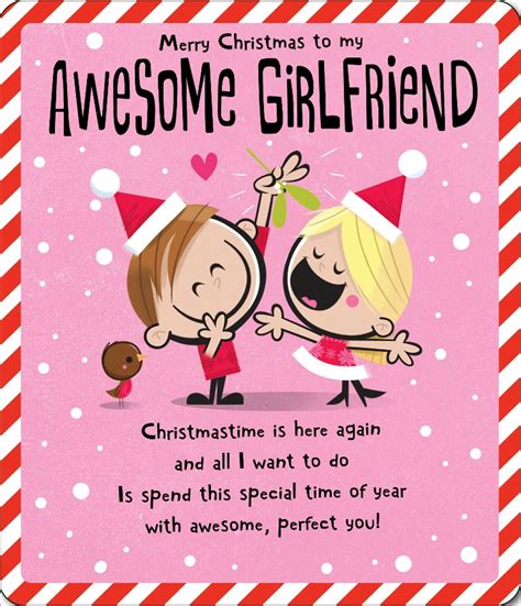 Awesome Girlfriend Christmas Greeting Card Cards