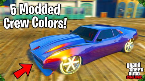 The Top 5 Best Modded Crew Colors In Gta 5 Online Bright Colors Rare