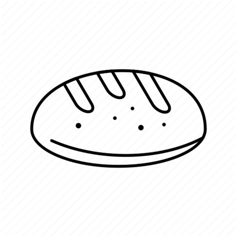 Baked Bread Bun Icon Download On Iconfinder