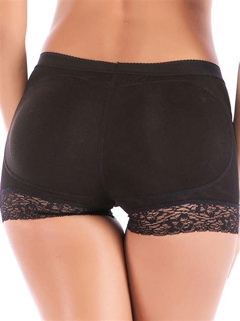 Sayfut Womens Removable Padded Butt Lifter Panties Hip Enhancer Underwear Shapewear Lace