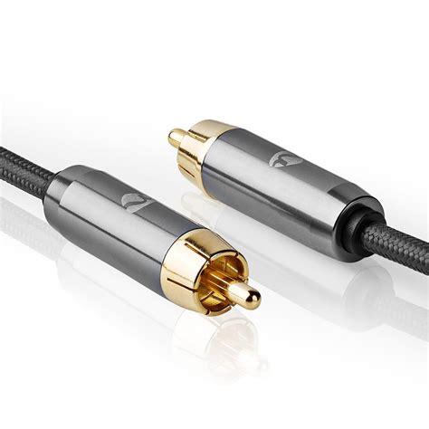 Digital Audio Cable Rca Male Rca Male Gold Plated 200 M