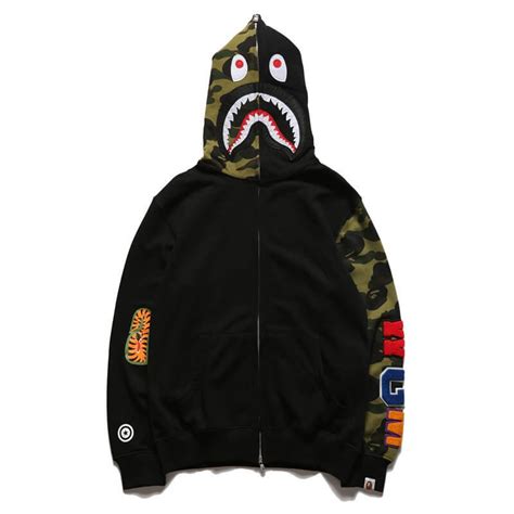 A Bathing Ape Bape Shark Full Zip Hoodie Bapestar